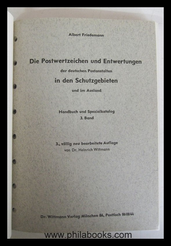 Friedemann, A., The postage stamps and cancellations of the German ...