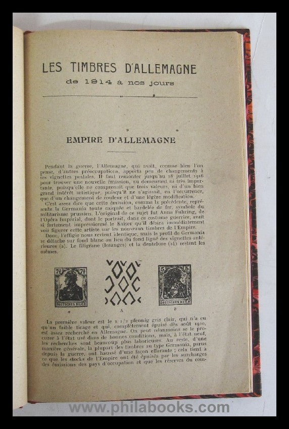 Bachelet, M., Les Timbres d'Allemagne de 1914 à nos jours, L' Echa ...