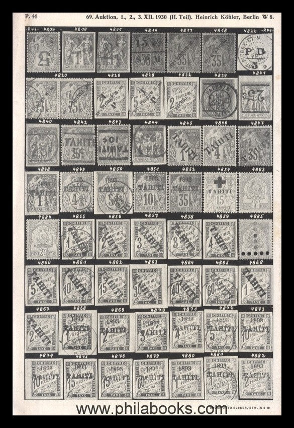 Heinrich Köhler, auction ex 068, 1930-12, overseas