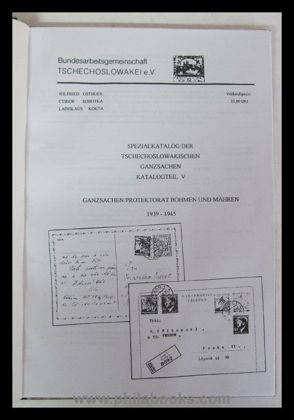 ArGe Czechoslovakia (ed.), postal stationery Protectorate of Bohemia and M...