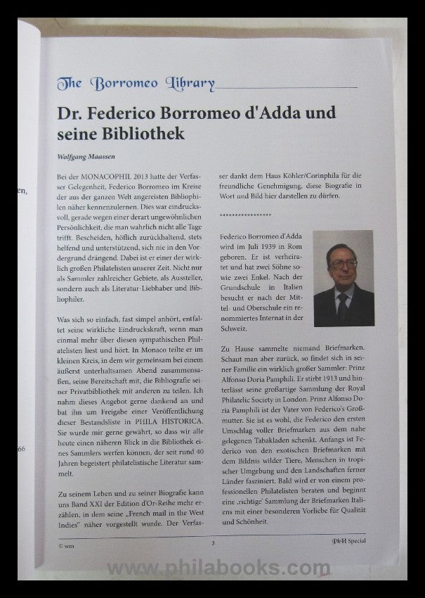 Maassen, W. (Hrsg.), Die Borromeo-Bibliothek, Dr. Frederico Borrom ...