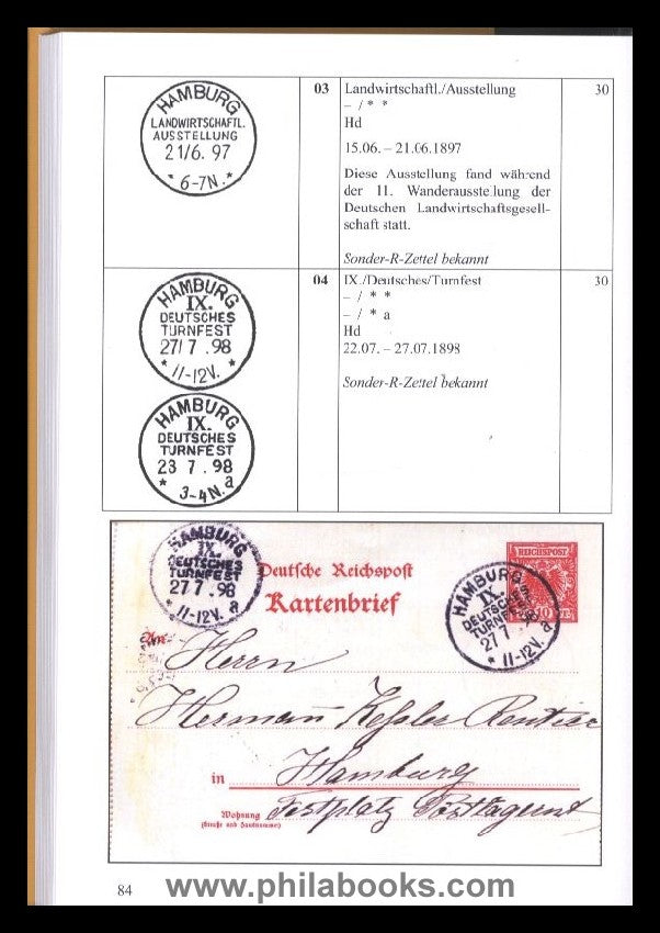 Bochmann, J., Katalog der  deutschen Gelegenheitsstempel, Die klas ...