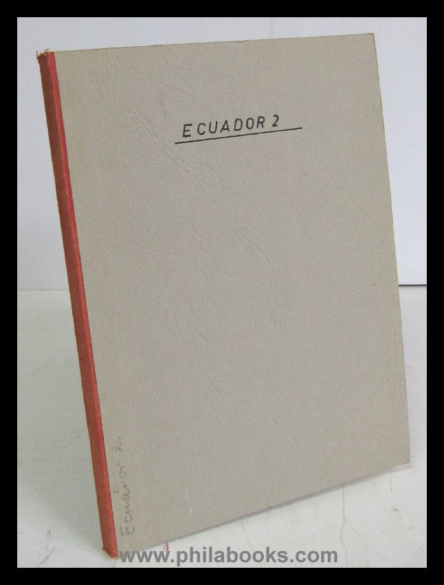 Christophersen, C., Republica del Ecuador, mehrere Beiträge, gesam ...