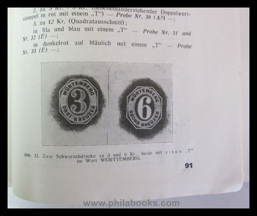 Zicker, Dr. M., Proben (Essais) für altdeutsche Ganzsachen, Die Po ...