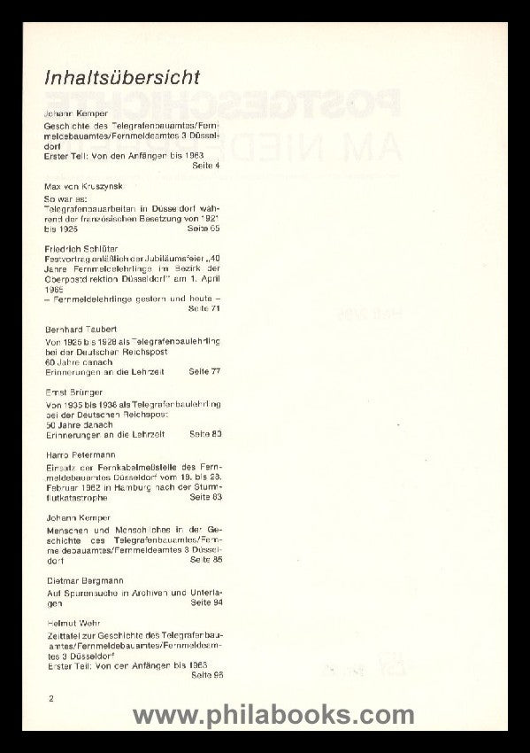 NIEDERRHEIN; Postgeschichtliche Blätter Niederrhein, 1985, Nr. 25 ...