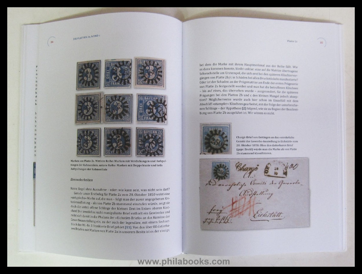 Frieauff/Kleinhenz, The plates of the 3 Kreuzer blue (Bayern No. 2), ...