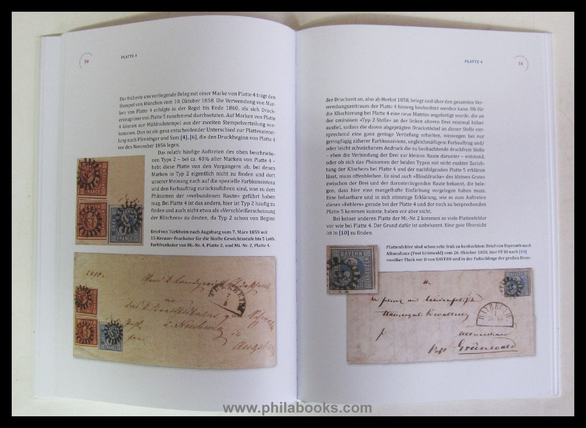 Frieauff/Kleinhenz, The plates of the 3 Kreuzer blue (Bayern No. 2), ...