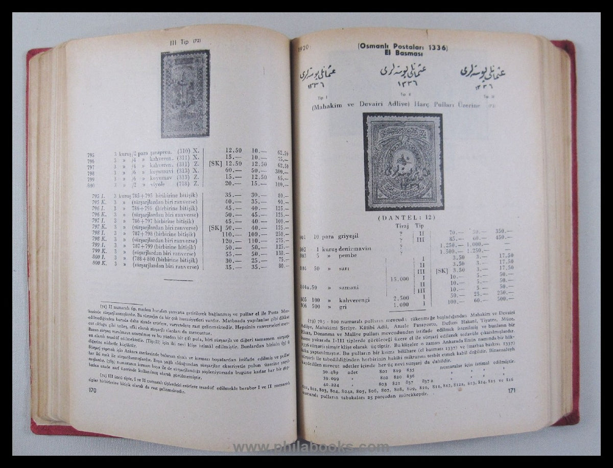 Pulhan 1959, Türk Pullari Katalogu VIII, Istanbul, 1959, Spezialka ...