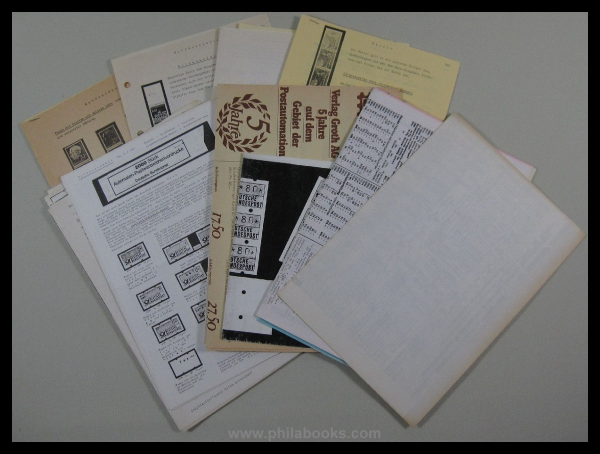 David, H.J., Briefmarkenversand für Rollenmarken Deutsches Reich,  ...