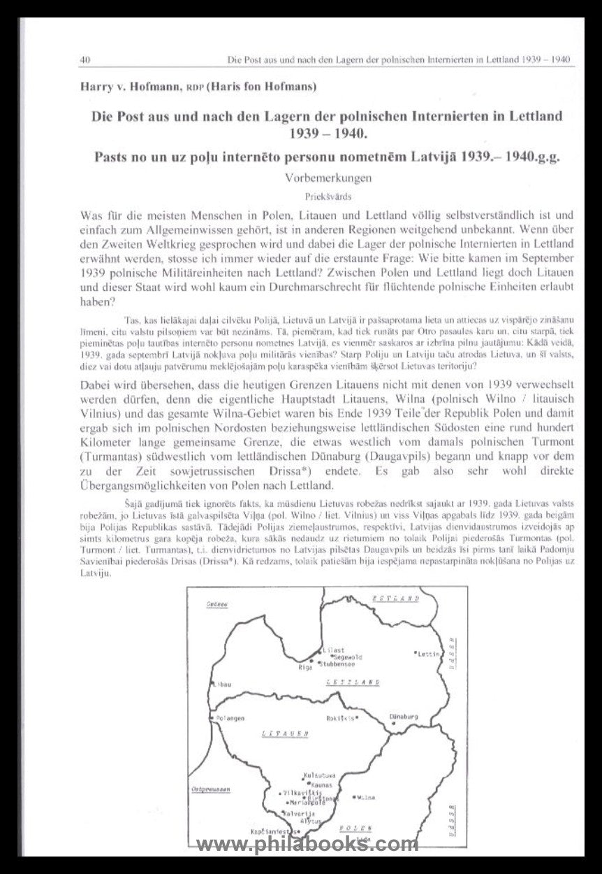 ForGe Lettland, 4. Symposium zur Postgeschichte Lettlands, 2010, 7 ...