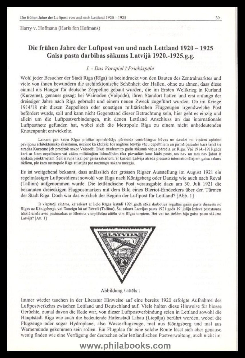 ForGe Lettland, 2. Symposium zur Postgeschichte Lettlands, 2003, 7 ...