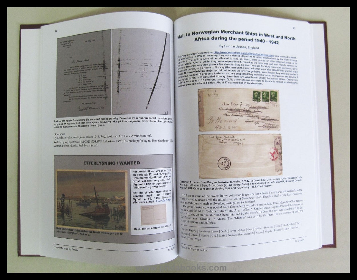 Tidsskrift for Krigs- og Feltpost, Norwegian War and Field Post Jo ...