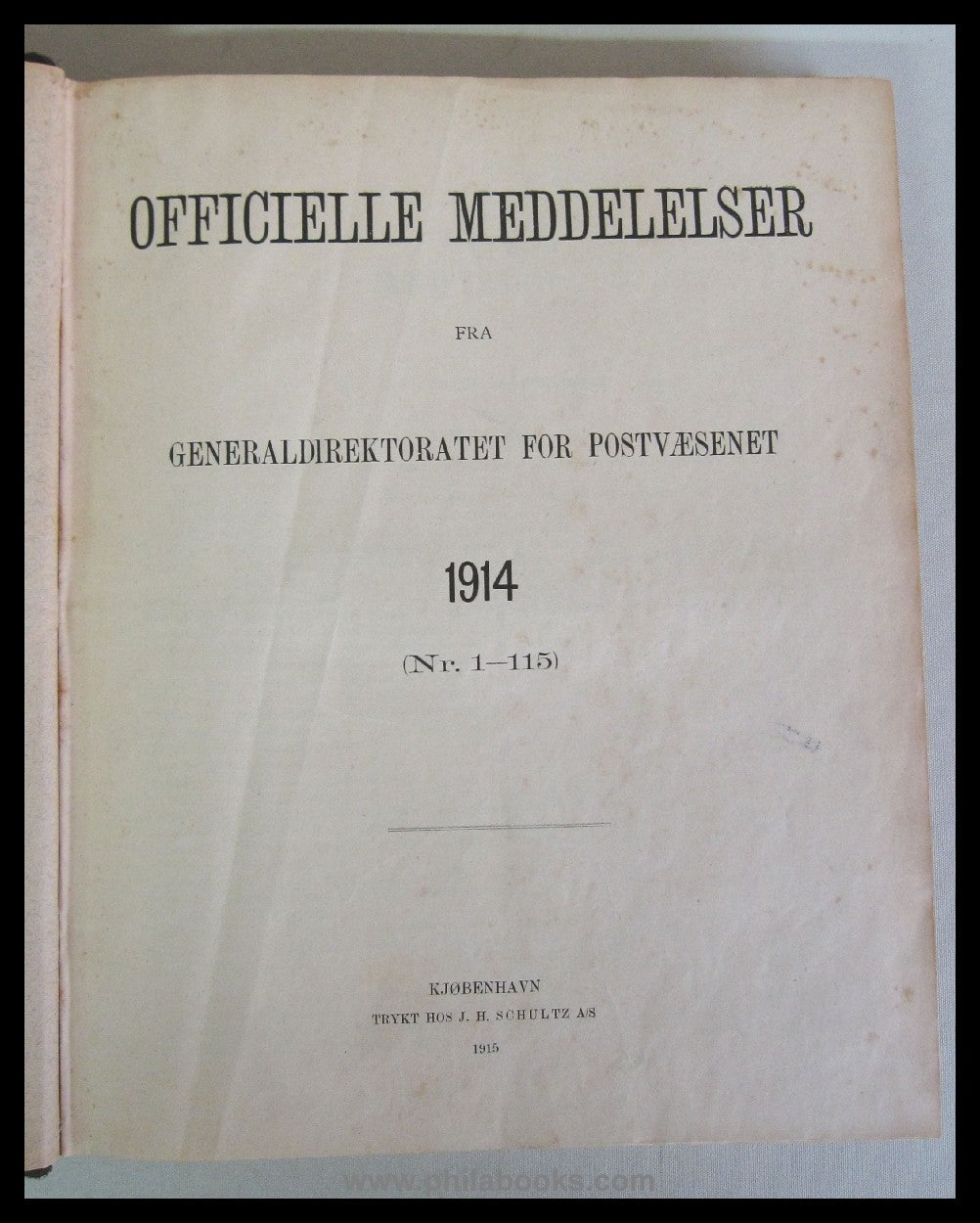 Officielle Meddelelser fra Generaldirektoratet for Postvaesenet 19 ...