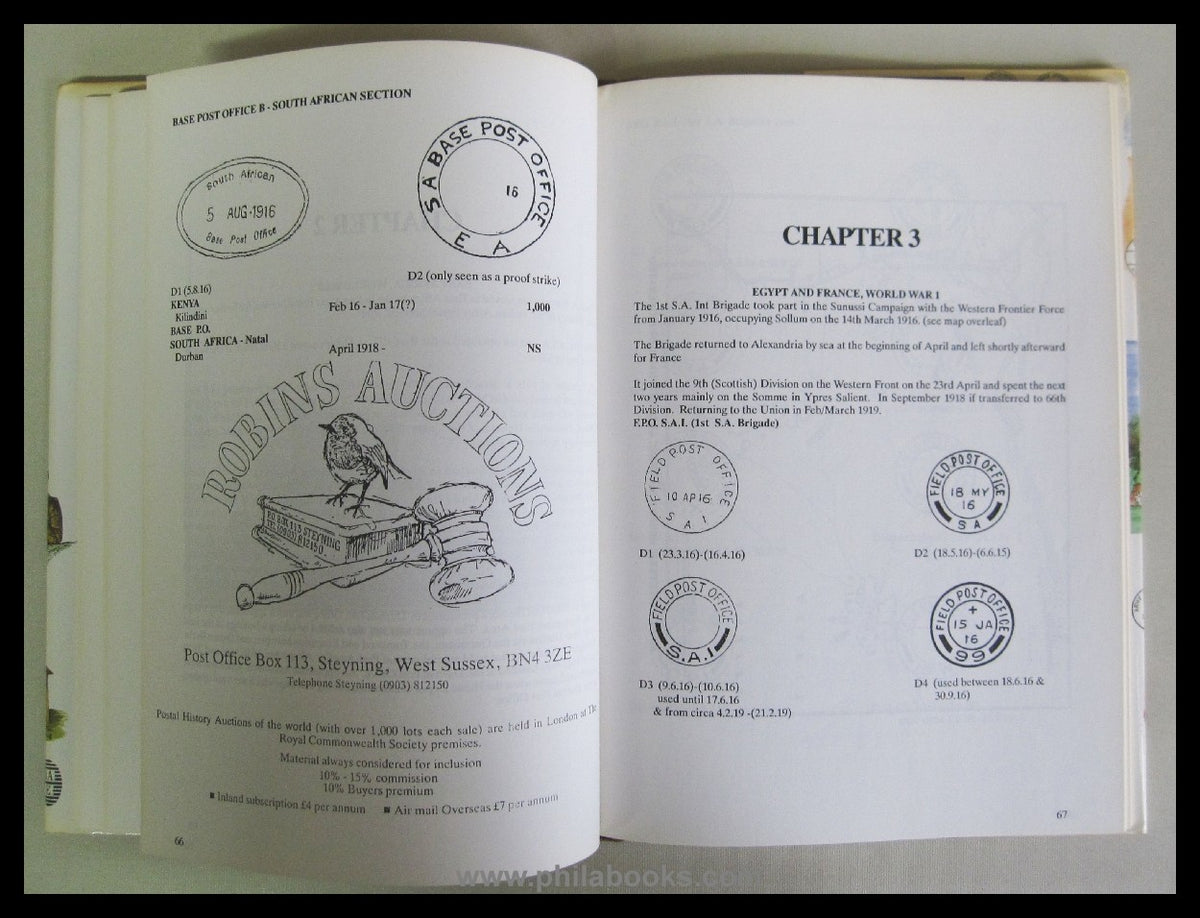 Proud, E.B., The History of the South African Army Postal Service, ...