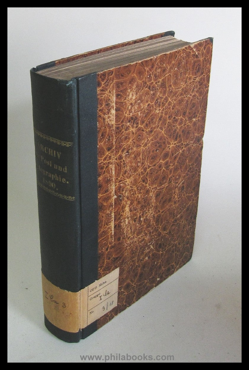 1890-95, Archiv für Postgeschichte und Telegraphie, Beihefte zum A ...