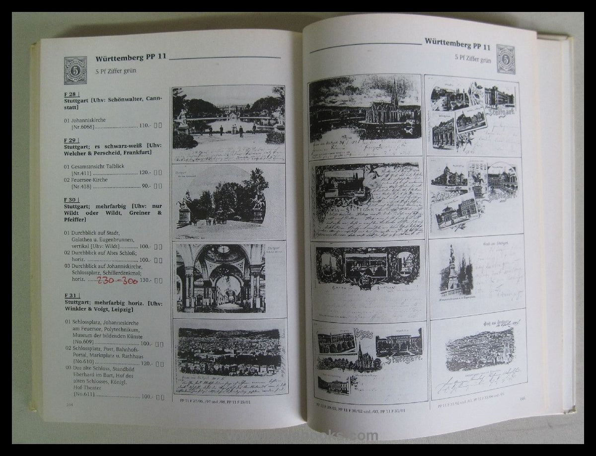 Frech, H., Privatpostkarten-Katalog Band II, Bayern, Besetzte Gebi ...