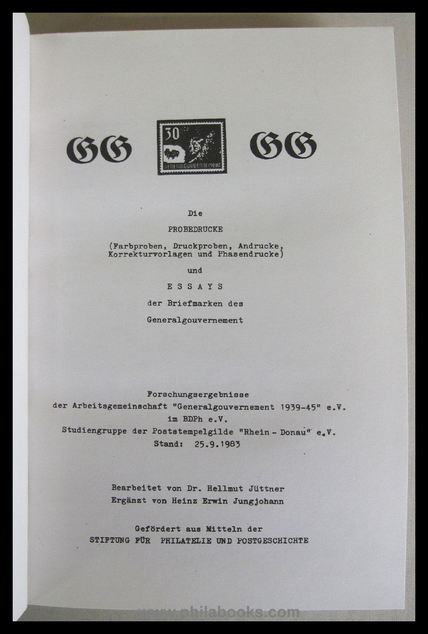 Forschungsergebnisse der ArGe 'Generalgouvernement 1939-45', 5 Han ...