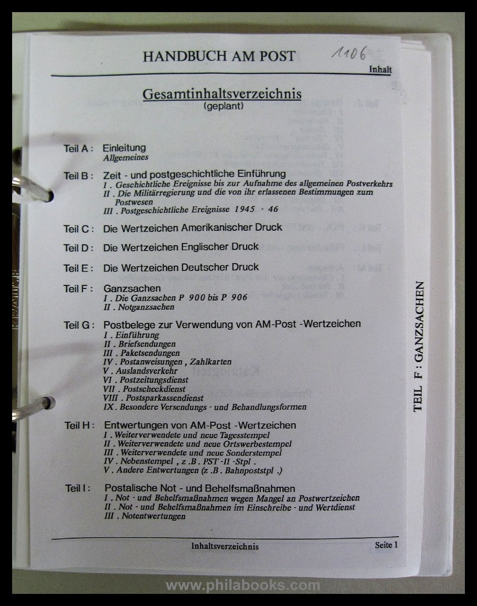 AM-Post-Handbuch, Handbuch Teil F: Die AM-Post-Ganzsachen der amer ...