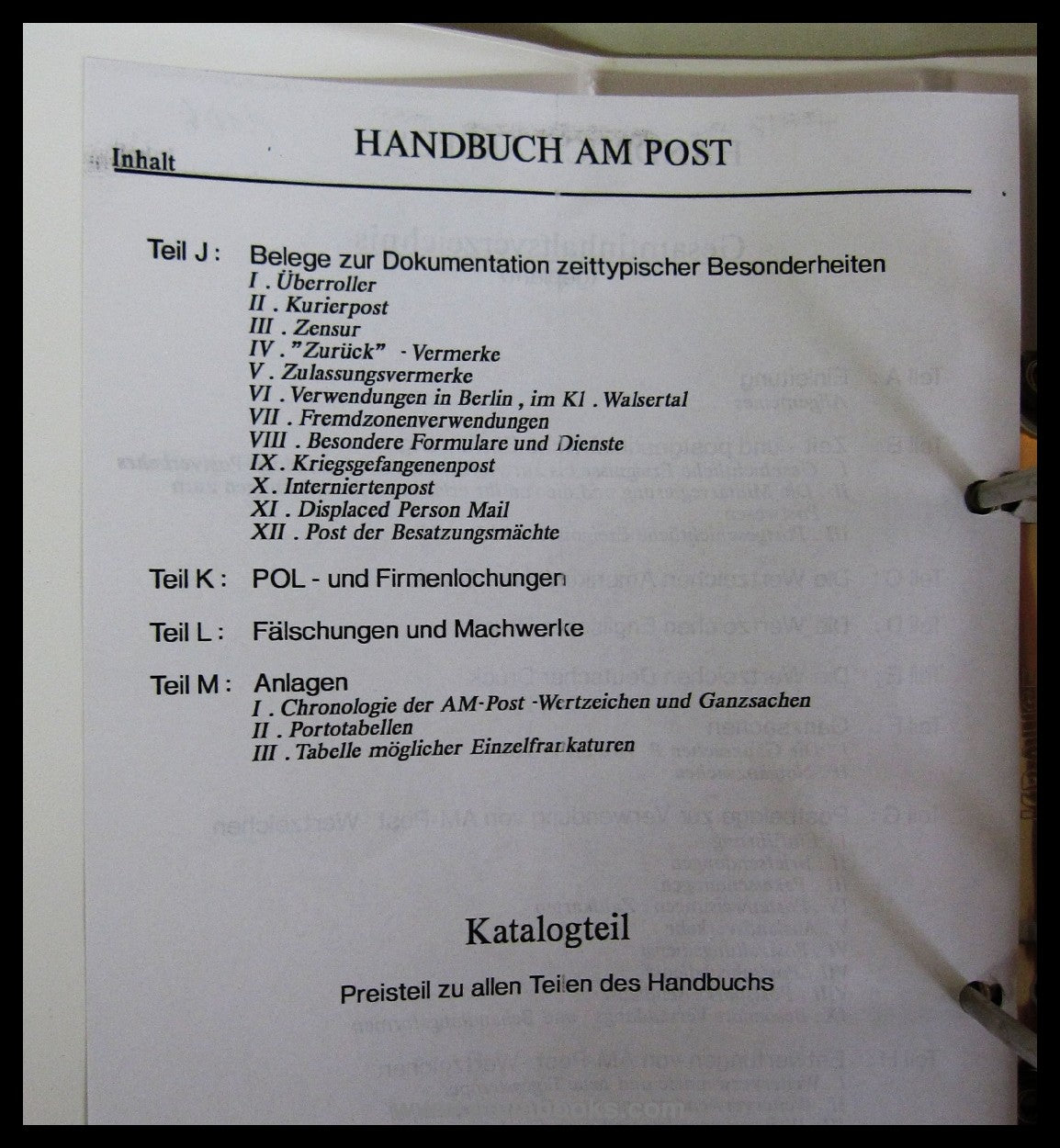 AM-Post-Handbuch, Handbuch Teil F: Die AM-Post-Ganzsachen der amer ...