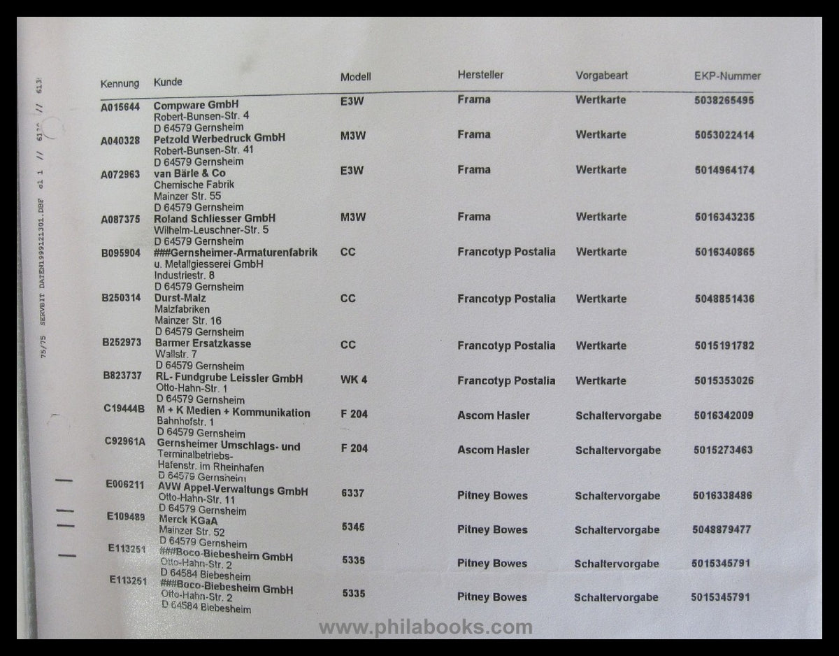 Einschreibe-und Wertbriefsendungen ca 1989, Leitzordner mit Sammle ...