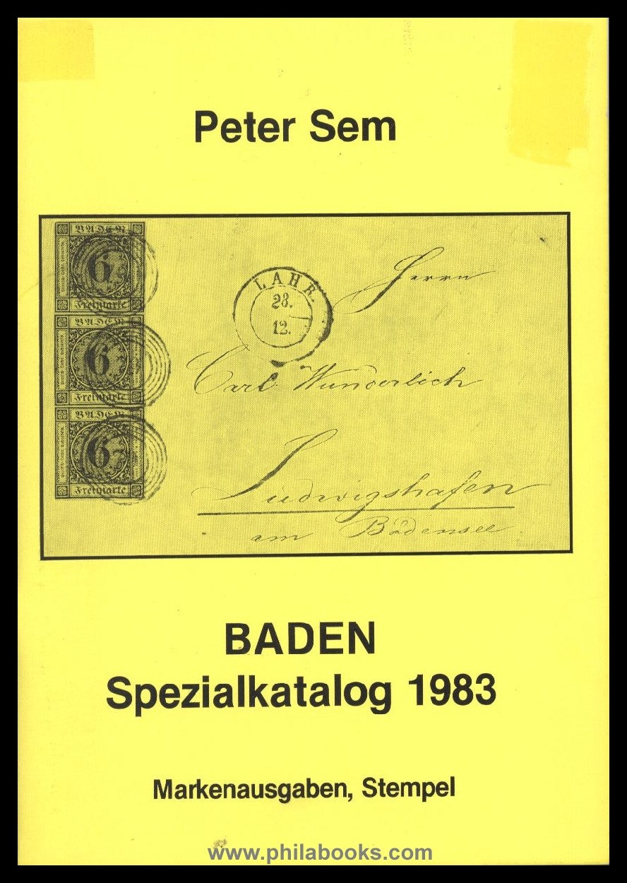 Sem, Peter: Baden special catalog 1979, 1981 and 1983, covers ge...
