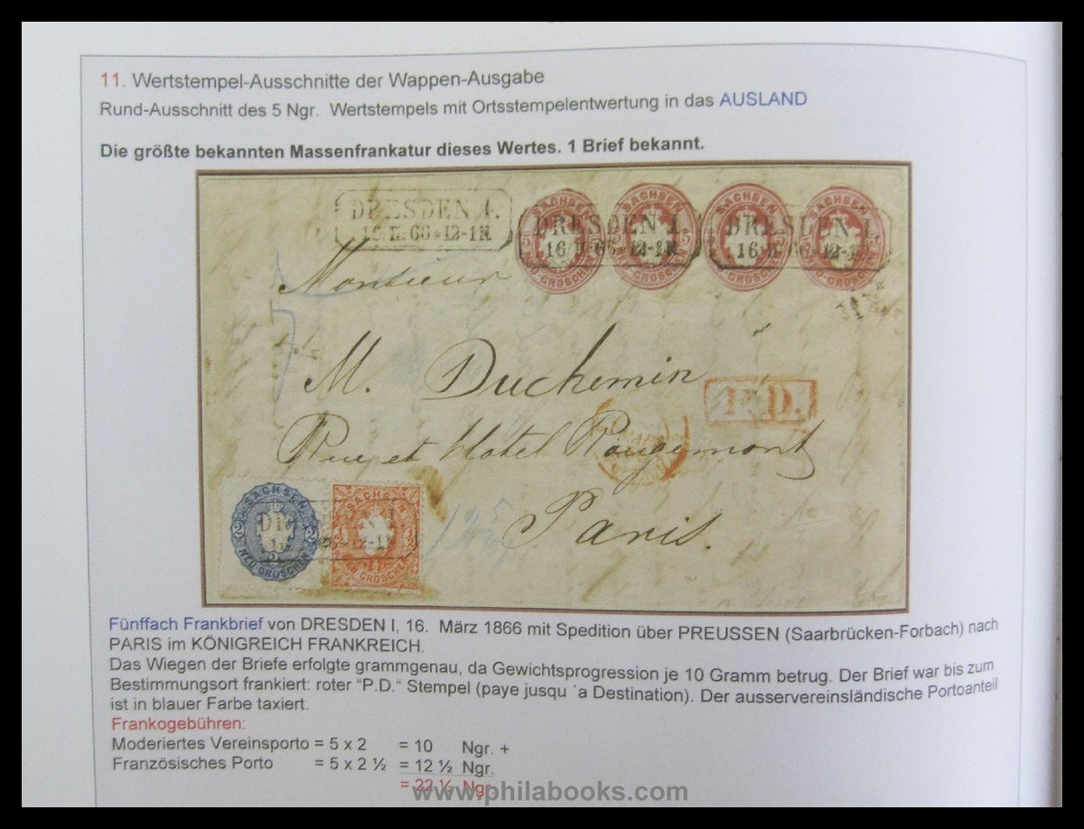 Heinrich Köhler (Hrsg.), Königreich Sachsen - Die Franko-Couverts/ ...