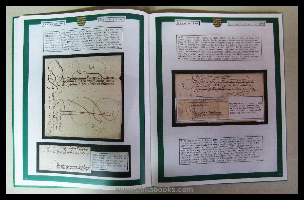 Heinrich Köhler (ed.), Saxony-Meinigen, Thuringia as philatelic ...