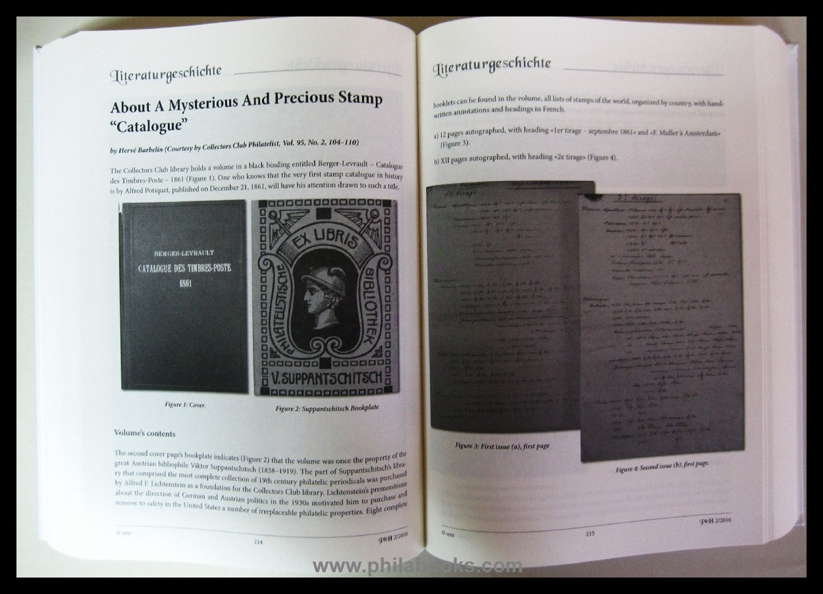 Maassen, W. (Hrsg.), Phila Historica, Zeitschrift für Philateliege ...