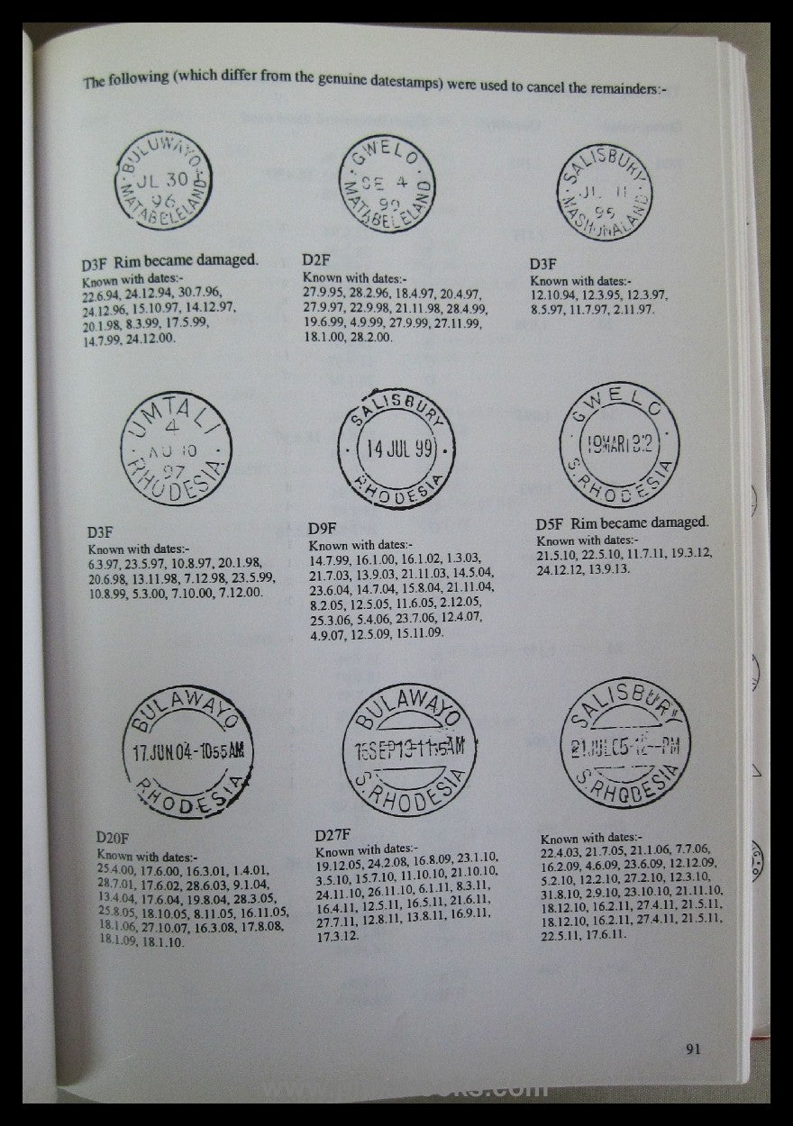 Proud, E.B., The Postal History of Southern Rhodesia, 1997, Postge ...