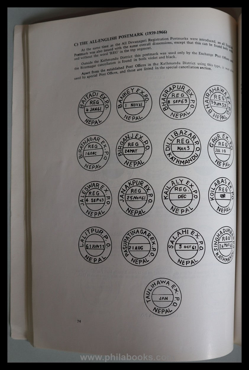 Hellrigl, Wolfgang/ Hepper, Colin: The Native Postmarks of Nepal,  ...