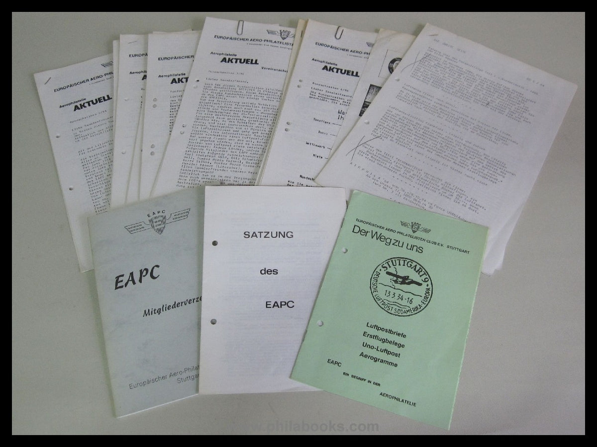 Aerophilatelie, Vereinszeitschrift des EAPC, Stuttgart, hier die A ...
