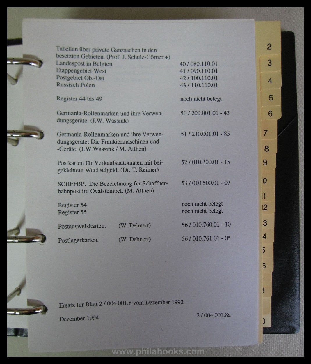 ArGe Germania, Handbuch Germania-Marken, in loser Folge verausgabt ...