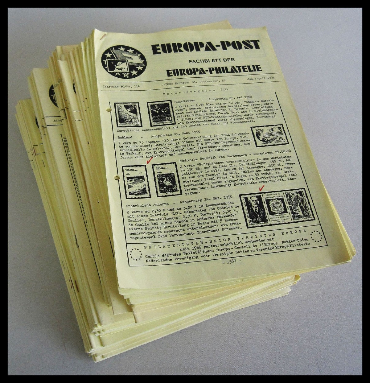 EUROPA-POST, Fachblatt der Europa-Philatelie, hier ein umfangreich ...