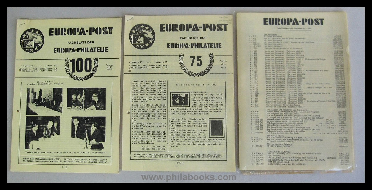 EUROPA-POST, Fachblatt der Europa-Philatelie, hier ein umfangreich ...