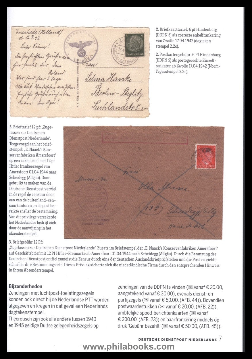 Dörrenbach, A., Deutsche Dienstpost Niederlande, Handboek/ Catalog ...