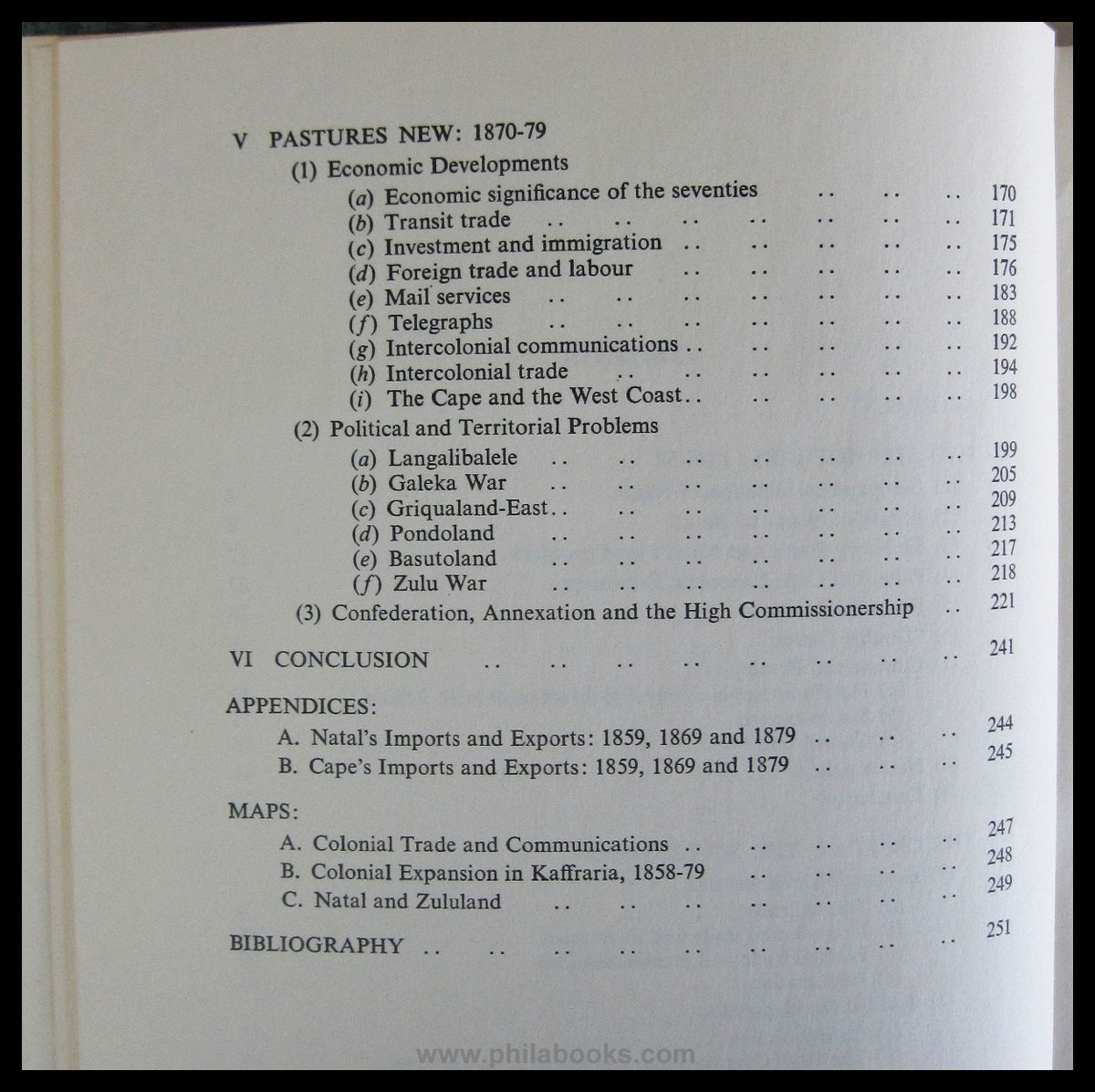 Le Cordeur, Dr. B.A., The Relations between The Cape and Natal 184 ...