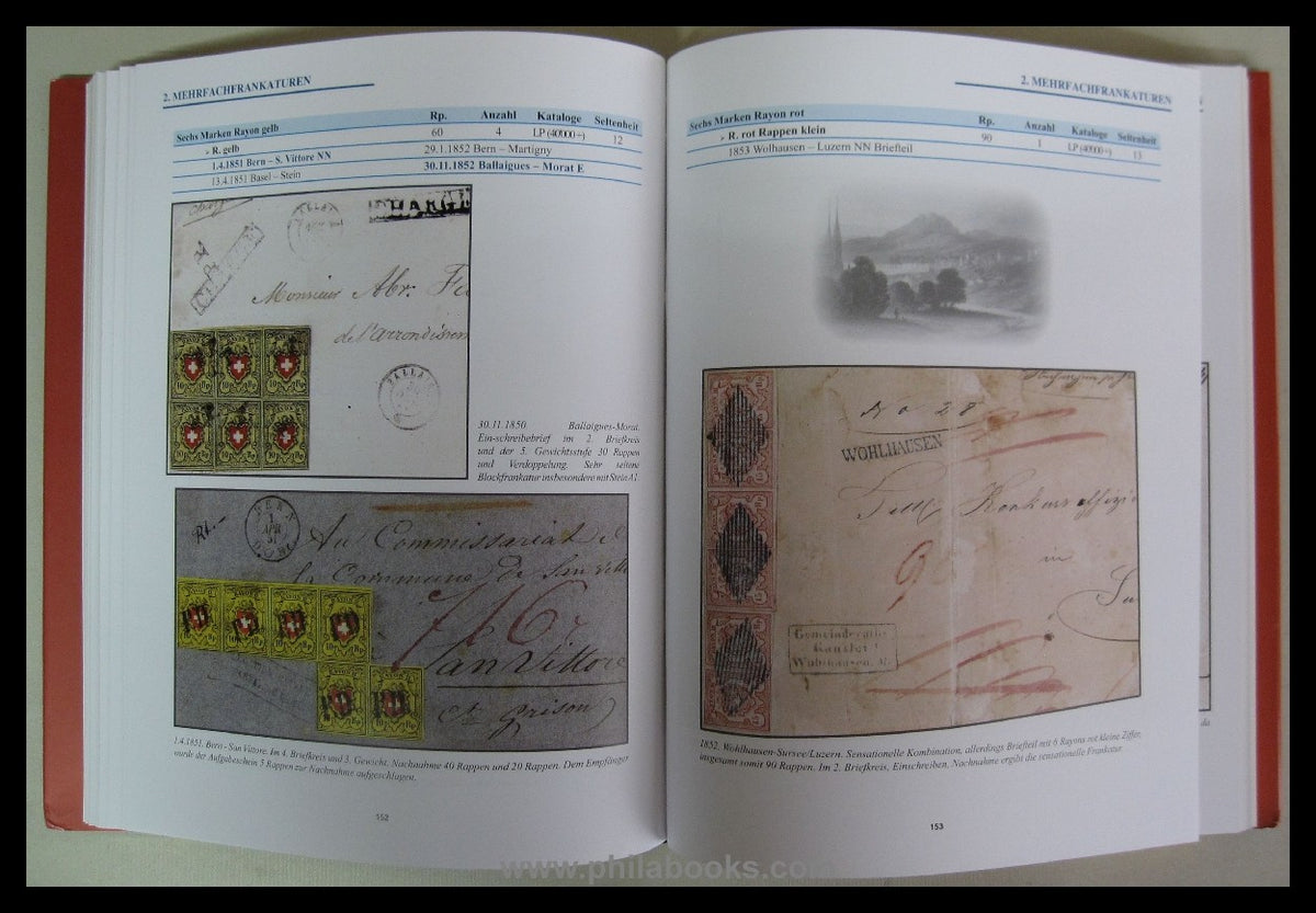 Schäfer, Richard: Schweizer Bundesmarken 1850 - 1854, Durheim Ausg ...