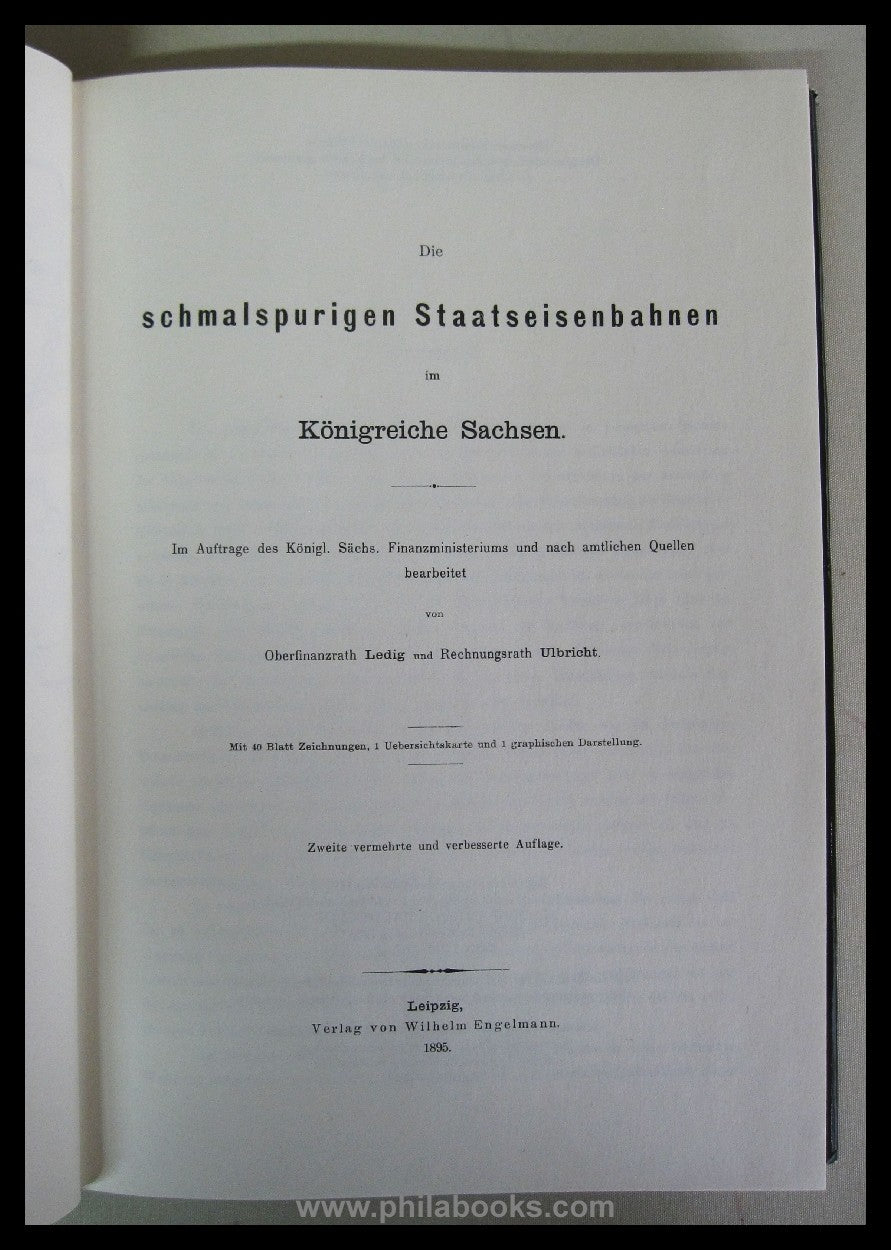 Ledig, Gustav Walther u. Johann Ferdinand Ulbricht:
Die schmalspu ...