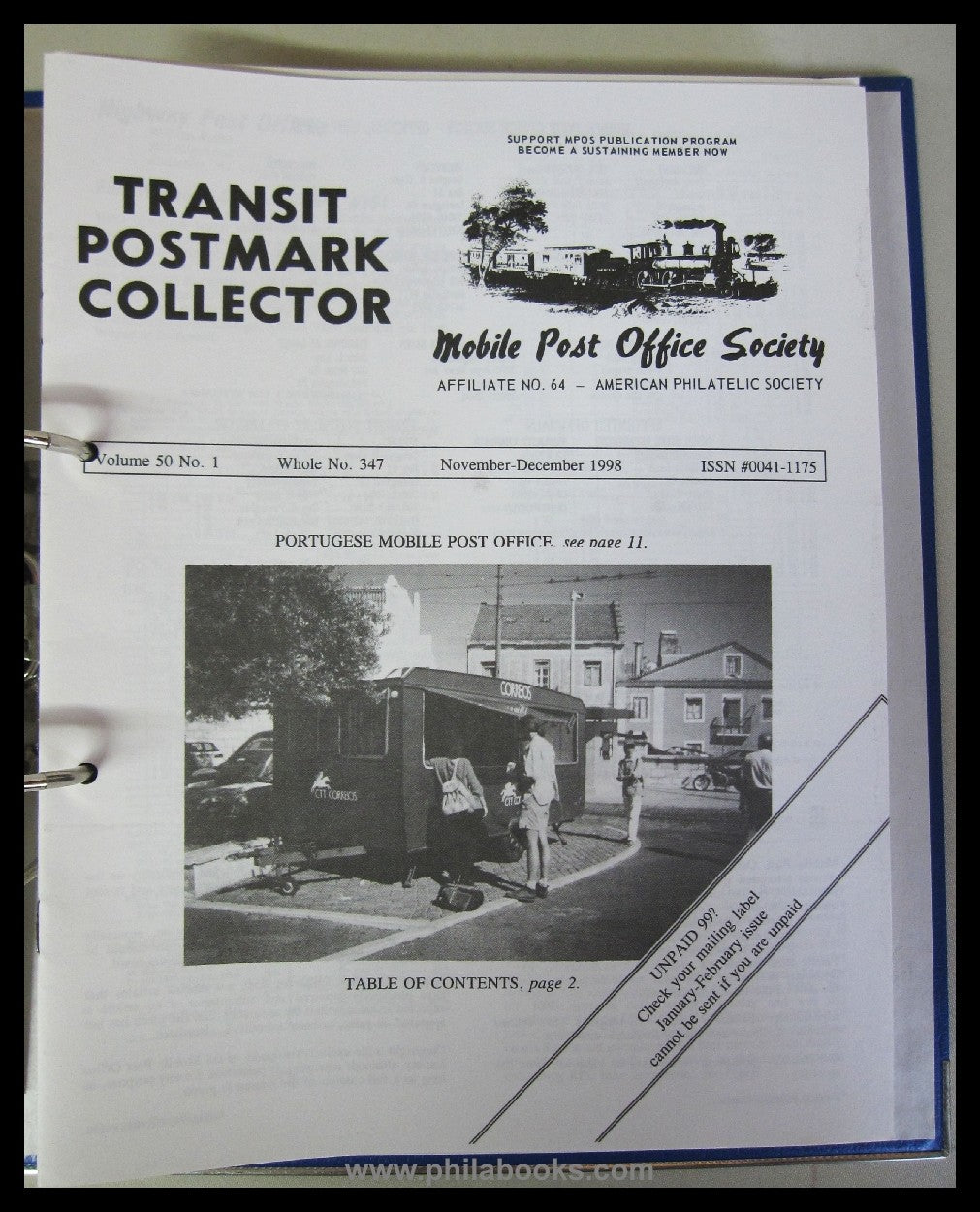 Mobile Post Office Society, USA, hier ein Konvolut mehrerer Handbu ...