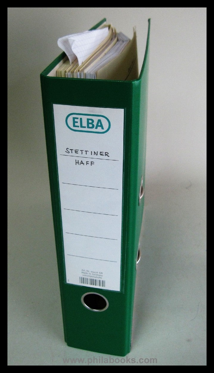 Stettinger Haff, Registratur von Brustschild-Ausgaben auf Brief mi ...
