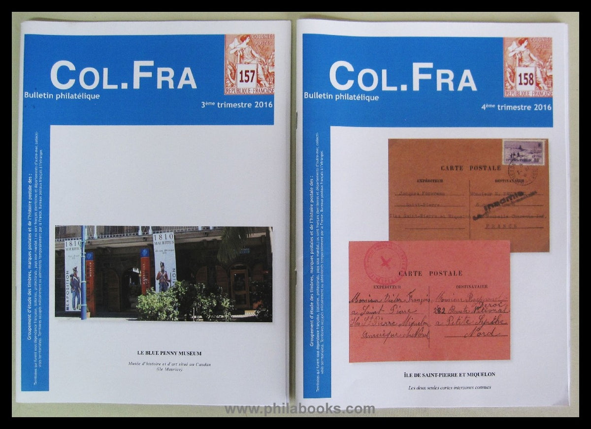 COL.FRA, Bulletin philatélique, Ausgabe 155-158, 2016, 4 Ausgaben  ...