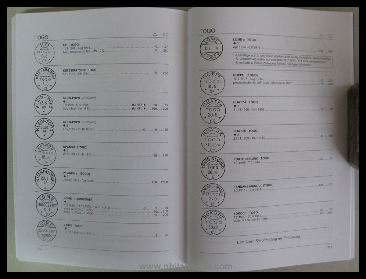 ArGe Deutsche Kolonien, Stempelkatalog Deutsche Kolonien und Ausla ...