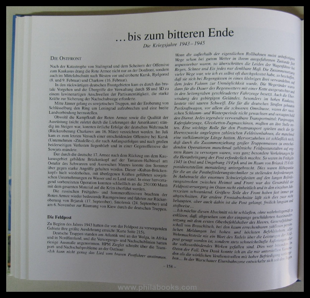 Oberleitner, G., Geschichte der Deutschen Feldpost 1937-1945, 1993 ...