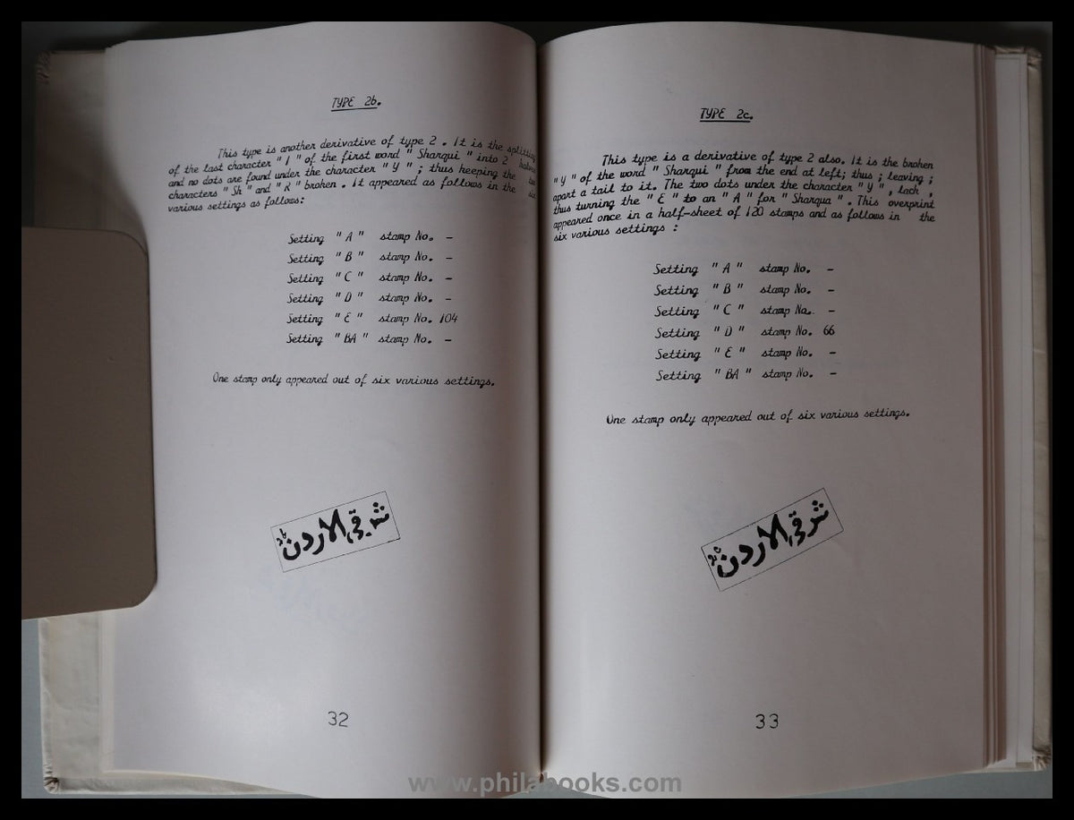 Souan, K.C.R.: Philatelic History of Jordan, 55th anniversary, Amm ...