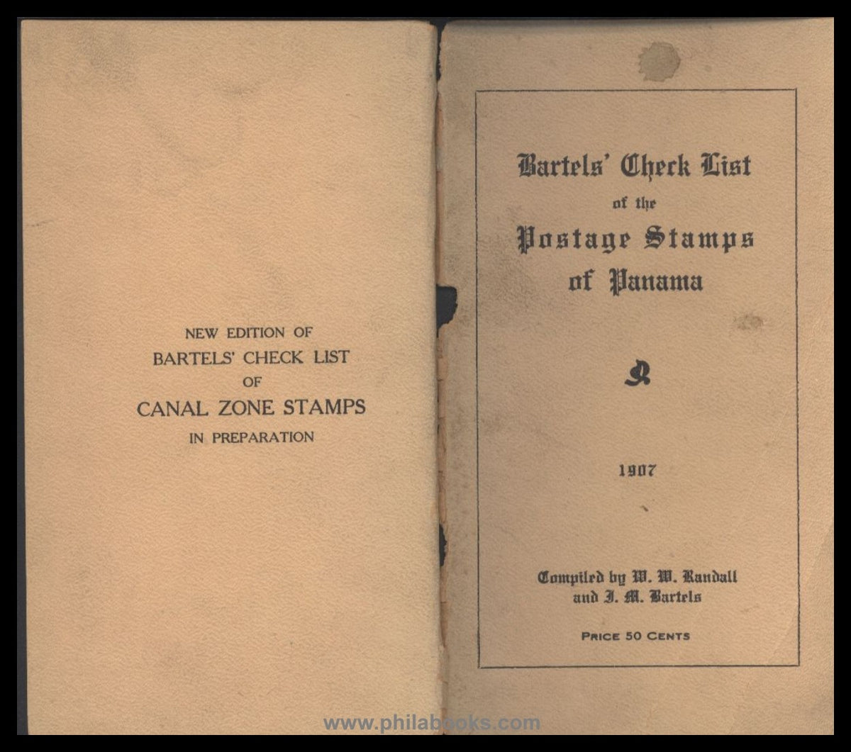 Randall, W.W./Bartels, J.M.: Bartel's Check List of the Postage St ...