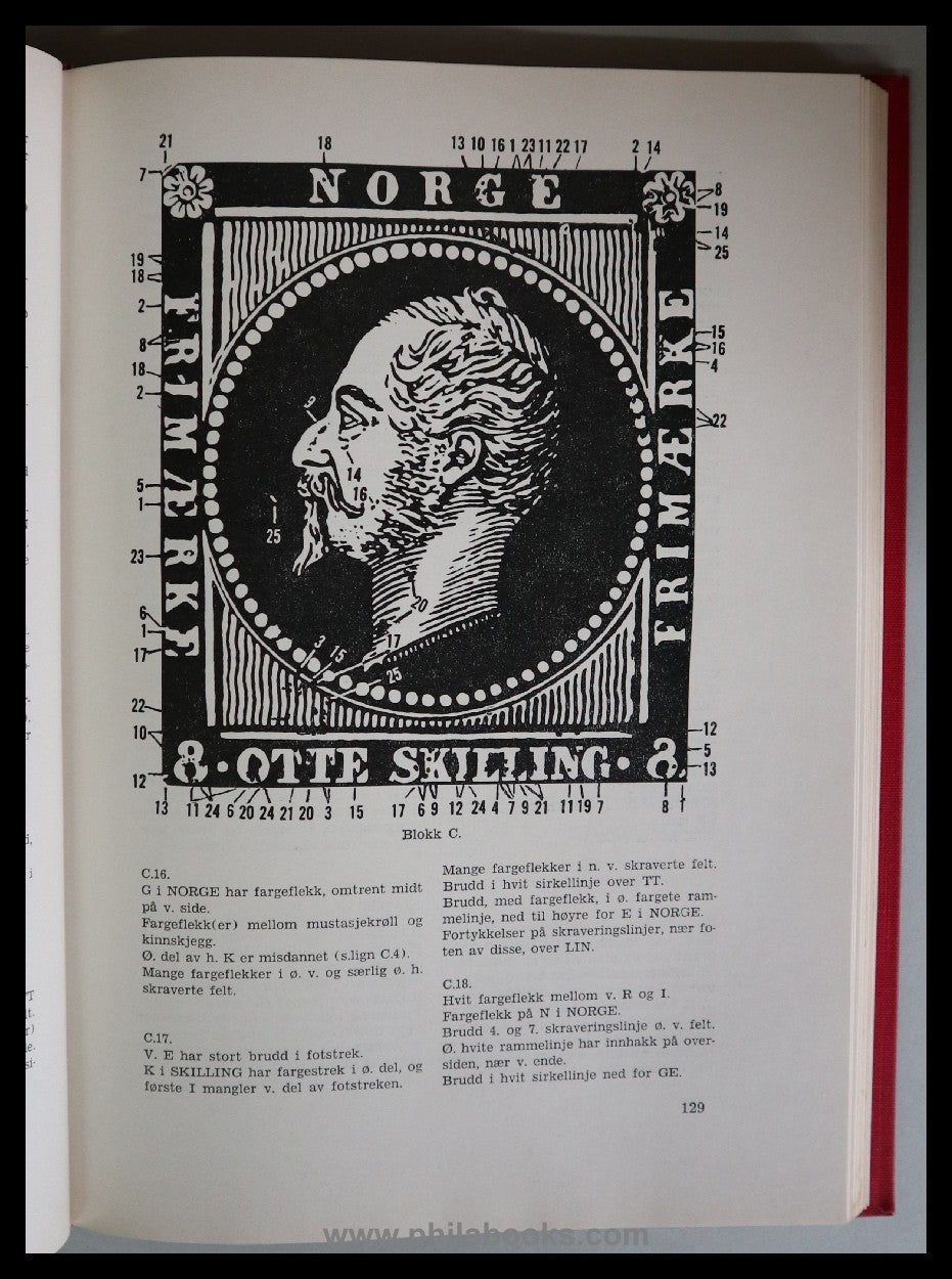 Handbok over Norges Frimerker 1855 - 1955, Del I, 1855-1888, 1963, ...