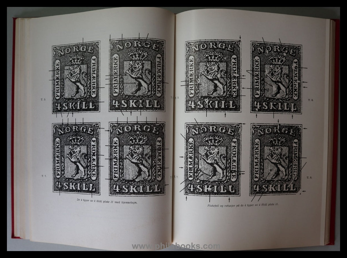 Handbok over Norges Frimerker 1855 - 1955, Del I, 1855-1888, 1963, ...