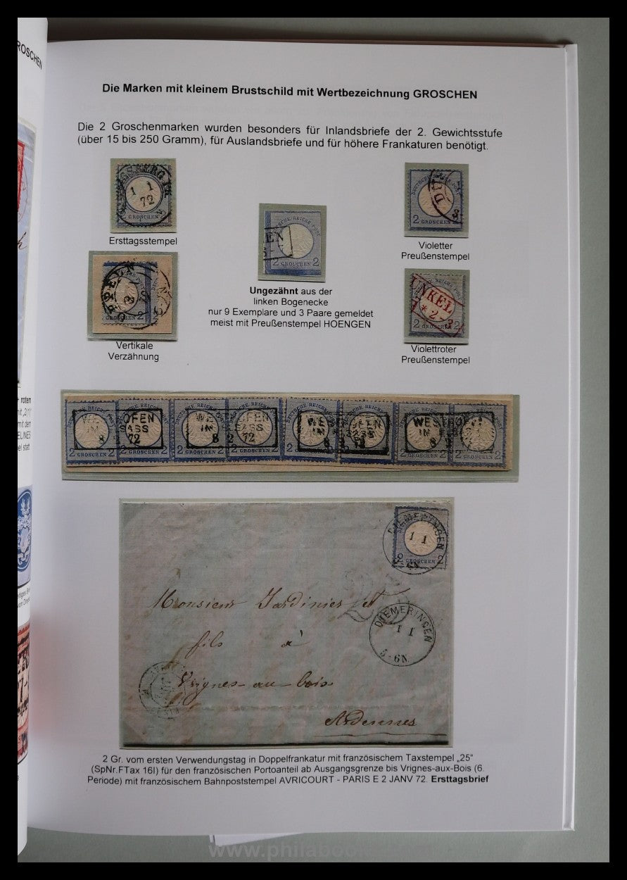 Hansmichael Krug, Deutsche Reichspost 1872-1875, Die Ausgaben vor  ...