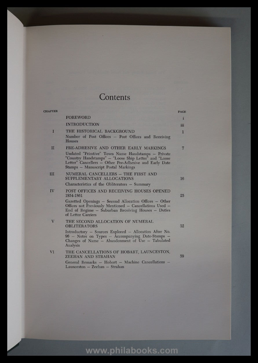 Avery/ Edwards/ Ingles/ Purves: Tasmania: The Postal History´and P ...