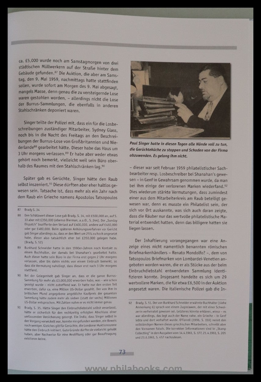 Maassen, W., Dr. Paul Singer & die Geschichte der Shanahan Auktion ...
